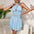 Cross Series Neck Pure Desire Pleated Sexy Dress